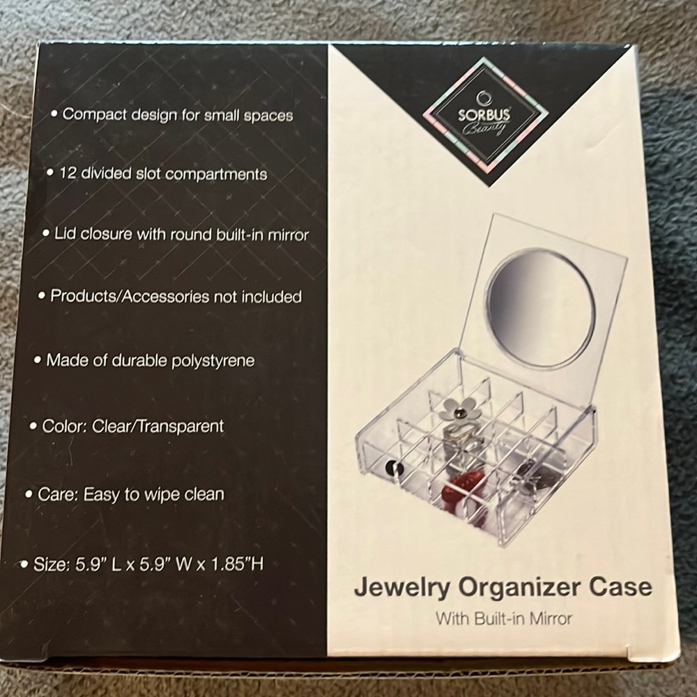 Brand new in box jewelry tray